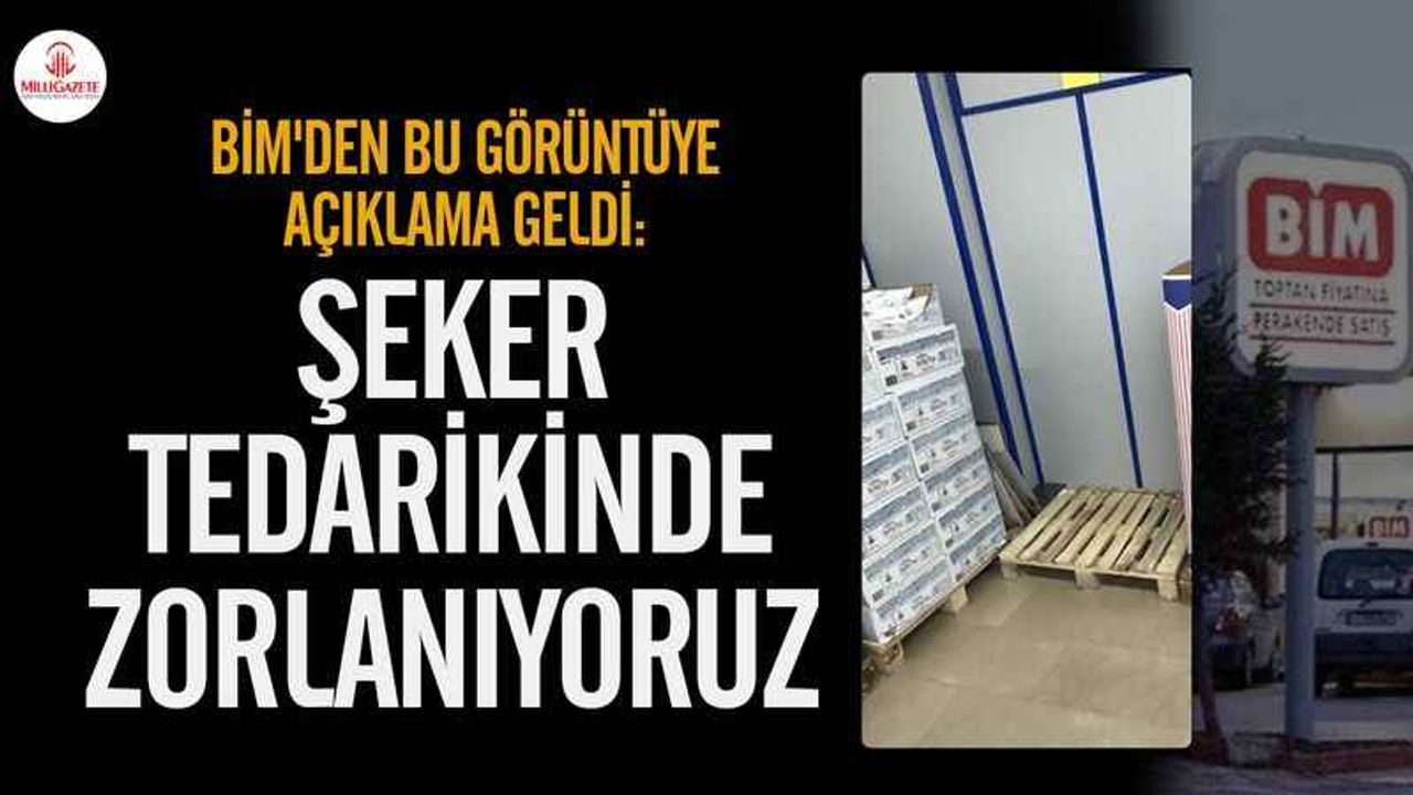 BİM'den bu görüntüye açıklama geldi: Şeker tedarikinde zorlanıyoruz