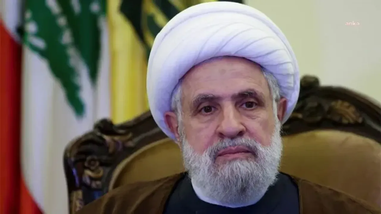 Hizbullah lideri Kasım, İsrail ile ateşkesin tüm saldırıları kapsaması gerektiğini belirtti