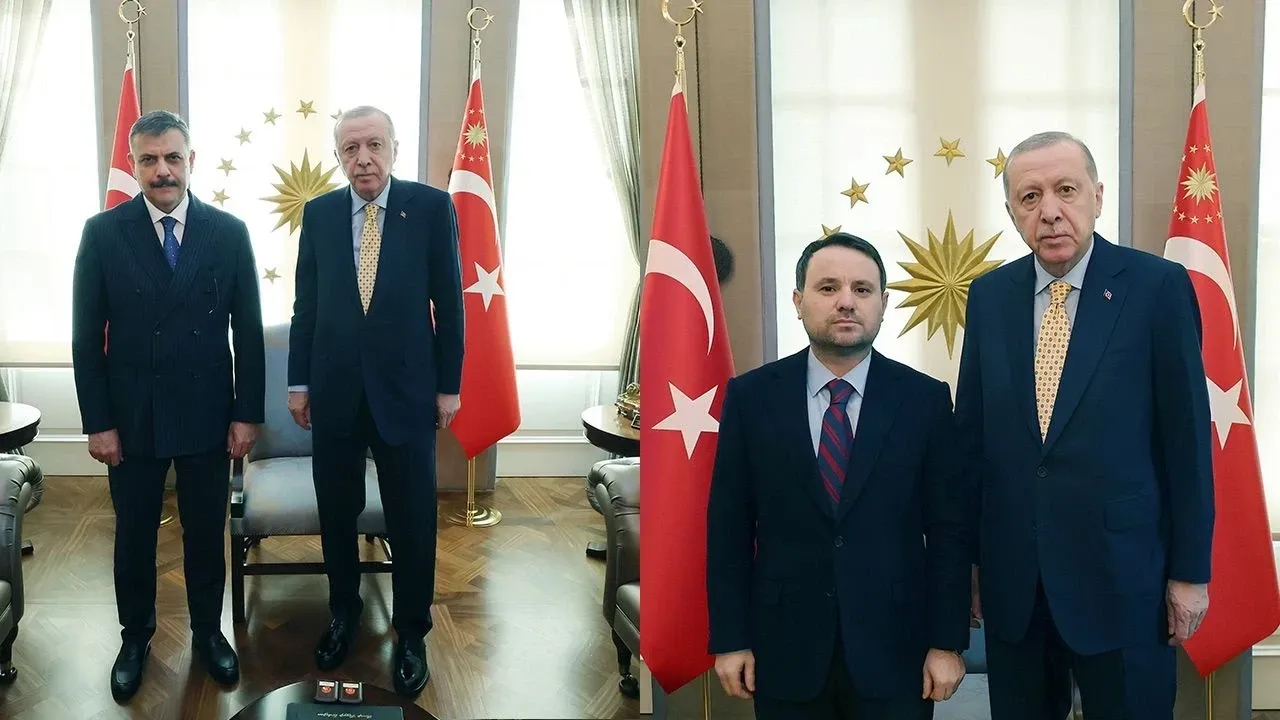 Cumhurbaşkanı Erdoğan yeni bakan olan Akın Gürlek ve Mustafa Çiftçi'yi kabul etti