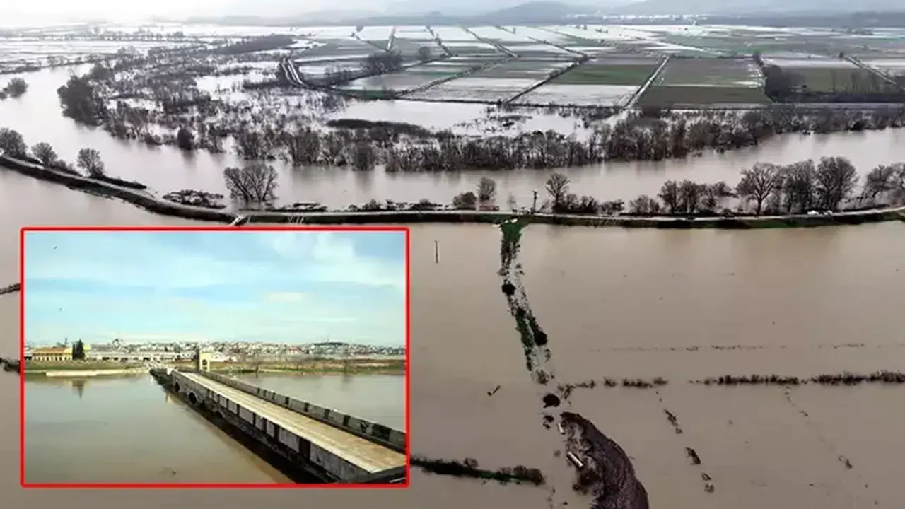 Edirne’de taşkın alarmı: Meriç'te sedde patladı, yollar su altında kaldı!