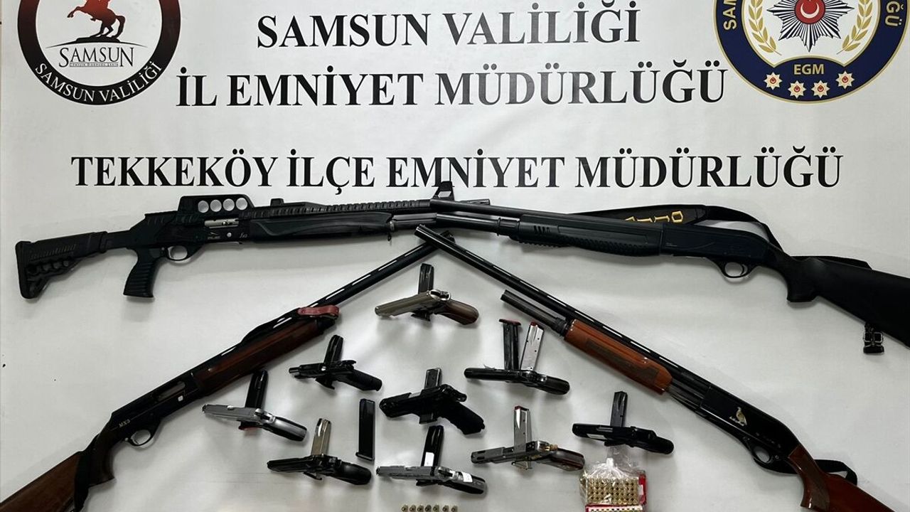 Samsun'da Kaçak Silah Ticareti Operasyonu: Adreslere Baskın Yapıldı