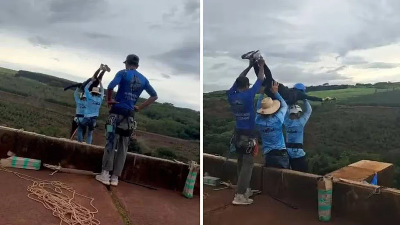 Bungee Jumping faciası: Halatı bağlamayı unuttular