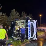 Kayseri'de can pazarı: Otobüs yakıt tankeriyle çarpıştı