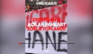 Erdoğan'ın Konya mitinginde pankart krizi! Kadınlar direndi polis zorla aldı