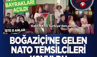 Boğaziçi’ne gelen NATO temsilcileri kovuldu! Filistin ve iran bayrakları açıldı