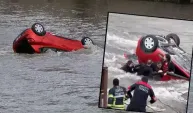 Amasya'da anne ve kızı Yeşilırmak'a uçtu!