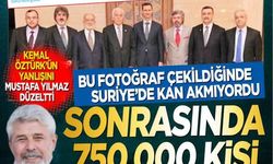 Kemal Öztürk’ün yanlışını Mustafa Yılmaz düzeltti: Bu fotoğraf çekildiğinde Suriye’de kan akmıyordu sonrasında 750.000 kişi katledildi