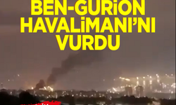 İran Ben Gurion Havalimanı’nı vurdu! İsrail alev alev yanıyor