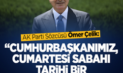 AK Parti Sözcüsü Ömer Çelik'ten terörsüz Türkiye açıklaması