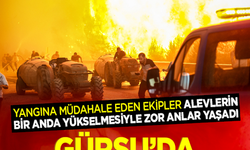 Gürsu’da dehşet anları! Yangına müdahale eden ekipler alevlerin bir anda yükselmesiyle zor anlar yaşadı