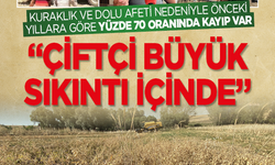 Kuraklık ve dolu afeti nedeniyle önceki yıllara göre yüzde 70 oranında kayıp var! “Çiftçi büyük sıkıntı içinde''