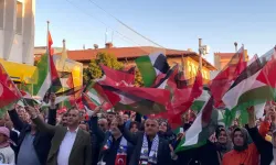 Çorum'da Filistin ve Küresel Sumud Filosu'na destek yürüyüşü yapıldı