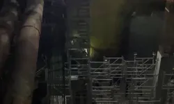 Kabataş'ta metro inşaatında iskele çöktü