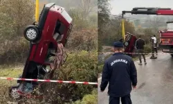 Bartın'da korkunç kaza! Otomobil dereye uçtu: Karı koca boğularak can verdi!