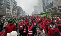 Hayat durmuş vaziyette! Belçika'da grev üçüncü gününde