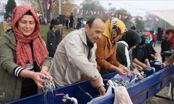 Zonguldak'ta hamsi festivalinde 10 ton balık dağıtıldı