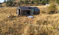 Konya'da feci kaza! Şarampole devrilen otomobilin sürücüsü öldü