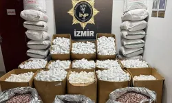 İzmir'de tek seferde 2 milyon 309 bin  774 uyuşturucu hap ele geçirildi!