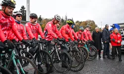 Şehitlere vefa! Sarıkamış şehitlerini anmak için İstanbul'dan yola çıkan bisikletliler Samsun'da
