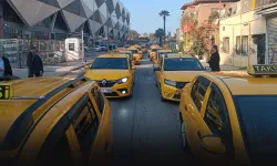 Taksicilerden korsan taşımacılığa hayır protestosu!