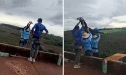 Bungee Jumping faciası: Halatı bağlamayı unuttular