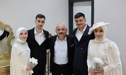 Çankırı'da aynı gün evlenen iki kuzen birbirlerinin nikah şahidi oldu