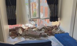 Esenyurt'ta yıkımı yapılan bina yan binaya zarar verdi