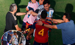 Dünya Kupası'nda utanç gecesi! Arjantinli futbolcular mağlubiyeti hazmedemeyince boksöre dönüştü