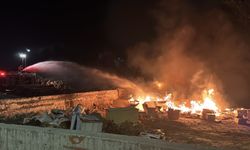 Erzincan'da Keresteciler Sitesi yakınında çıkan yangın söndürüldü