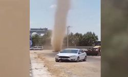Gökyüzünde korku dansı! Mardin OSB'de hortum