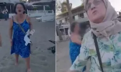 Plajda Anne ve Kıza dehşeti yaşatan yobaz tutuklandı