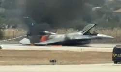 Yunanistan'da savaş uçağı dehşeti! F-16 alevlere teslim oldu