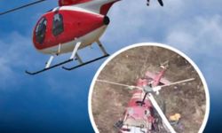 Giresun'da feci kaza! Yüksek gerilim hattında helikopter düştü