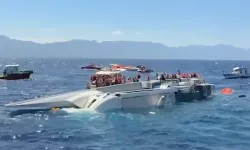 Girne'de batan gemiye ulaşıldı! Kaybolan 20 kişi aranıyor