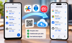 Telefon değiştirirken doğrulama uygulamasındaki hesaplar nasıl taşınır?