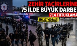 75 ilde zehir tacirlerine büyük darbe: Bin 297 şüpheliden 714'ü tutuklandı!