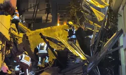 Beyoğlu'nda gece yarısı bina çöktü! 5 katlı binanın enkazında arama yapıldı