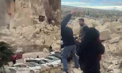 Nevşehir Kapadokya'da peri bacası çöktü: İki kişi hayatını kaybetti