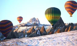 Kapadokya'da balon turlarına hava engeli
