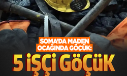 Soma'da maden ocağında göçük: 4 işçi göçük altında