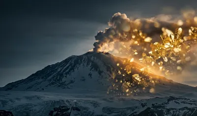 Erebus Yanardağı sıradan bir volkan değil: Günde 80 gram altın püskürtüyor!