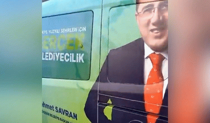 AKP yine devlet imkanlarını kullandı! Belediye araçlarıyla seçim kampanyası yürütüyorlar