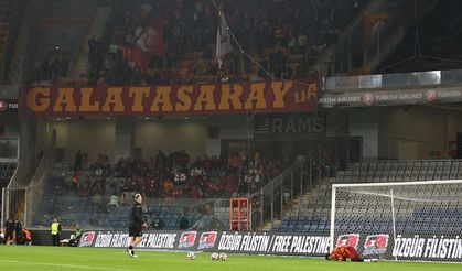 Başakşehir-Galatasaray maçında Filistin unutulmadı.