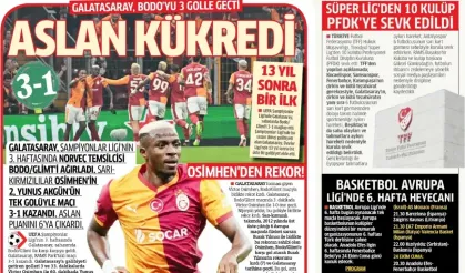 Spor haberleri: 23 Ekim 2025 gazetelerde futbol manşetleri