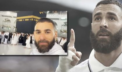 Yıldız futbolcu Karim Benzema Umre'de görüntülendi!