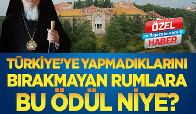 Türkiye’ye yapmadıklarını bırakmayan Rumlara bu ödül niye? Baş papaz tari̇h verdi̇ 2026’da açılacak