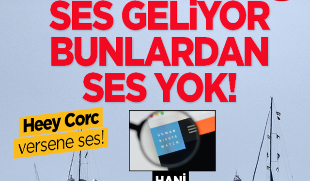 Heey corc versene ses: Dağdan ses geliyor bunlardan ses yok! Hani demokrasi hani insan hakları?