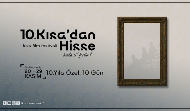 Kısa'dan Hisse Kısa Film Festivali 10. yılına özel 10 gün boyunca sinemaseverlerle buluşuyor