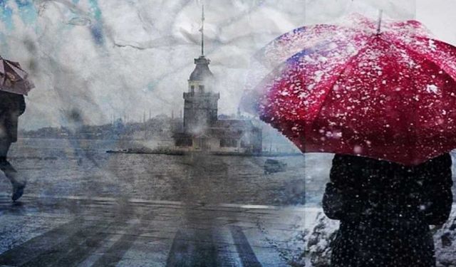 Kar yağışı İstanbul'a kadar ulaştı! Meteoroloji 5 il için alarm verdi