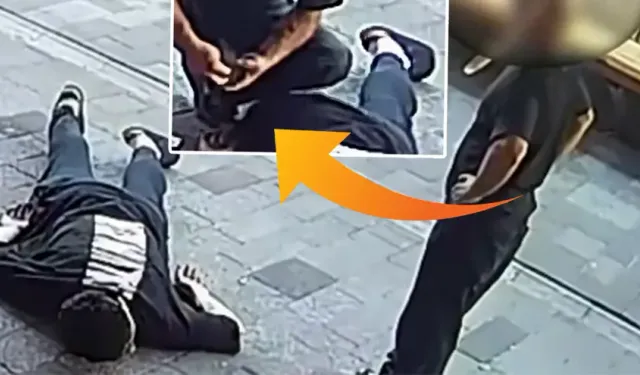 Fethiye'de kan donduran anlar: Fenalaşıp yere yığılan gencin parasını çaldı